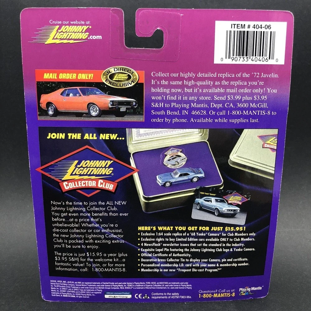 Johnny Lightning Classic Gold 1998 Dodge Viper Red Diecast‎ Car 1/64 Limited Ed